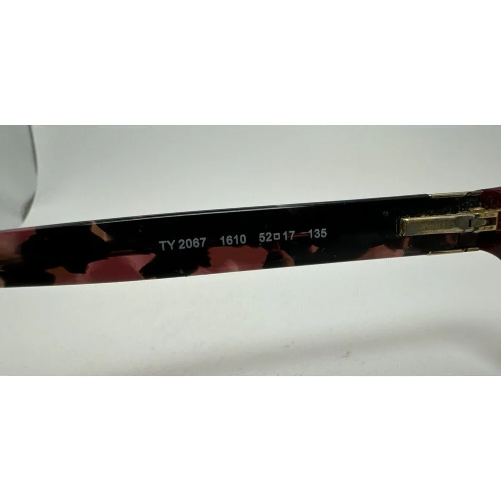 Tory Burch Bordeaux Tortoise Shell Eyeglasses Frame w/ Case Elegance Luxury